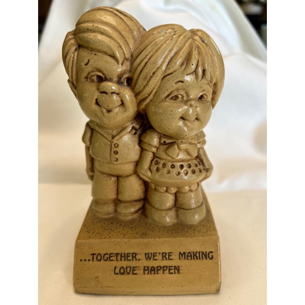 Vtg 1970s Paula Figurine W-290 together we're making love happen